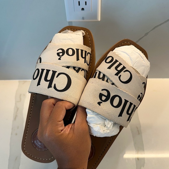 AUTHENTIC — Chloe Woody Sandals (37) - Picture 1 of 7